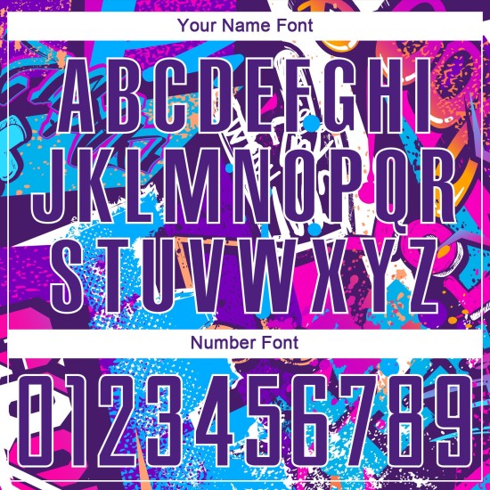 Custom Purple-White Graffiti Soccer Uniform Pattern Jersey Sublimation