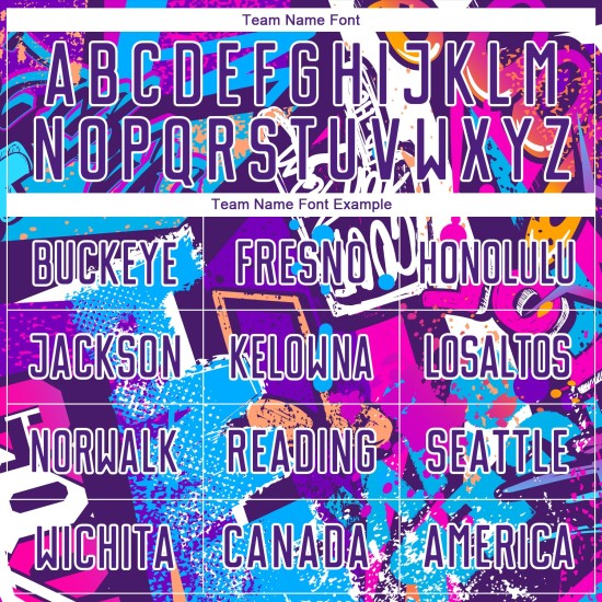 Custom Purple-White Graffiti Soccer Uniform Pattern Jersey Sublimation