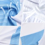 Custom Uniform Sublimation Soccer Blue Jersey White-Navy Light Fashion Fade